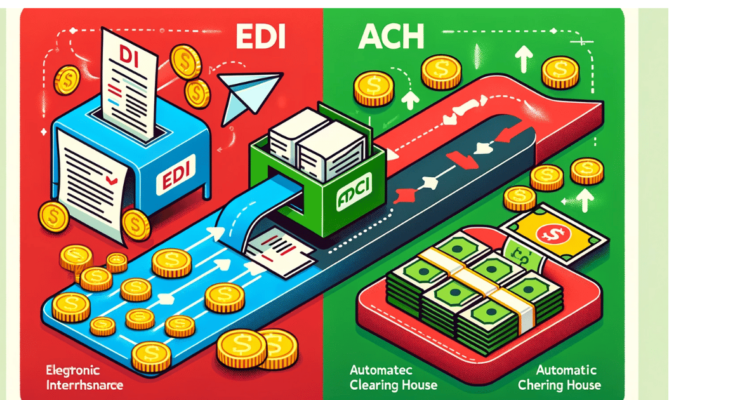 Difference in EDI payments & ACH